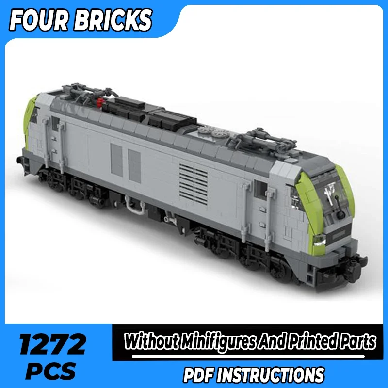 Moc Bouwstenen BR 159 - Eurodual Captrain Versie Trein Technologie Modulaire Blokken Geschenken Speelgoed Voor Kinderen DIY Sets Montage