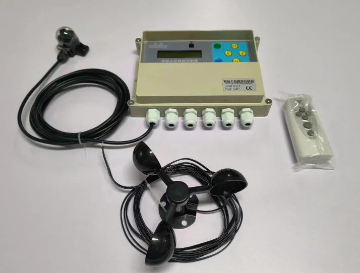 Microcontroller Dual-Axis Solar Tracker Controller Light-Sensing with Integrated Anemometer for Real-Time Wind