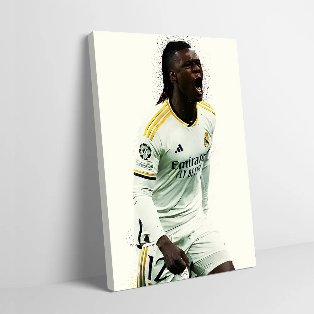 Eduardo Camavinga Soccer Player Poster Customizable Printed Canvas Painting for Pictures Wall Art Decorative Paintings Wand Deko