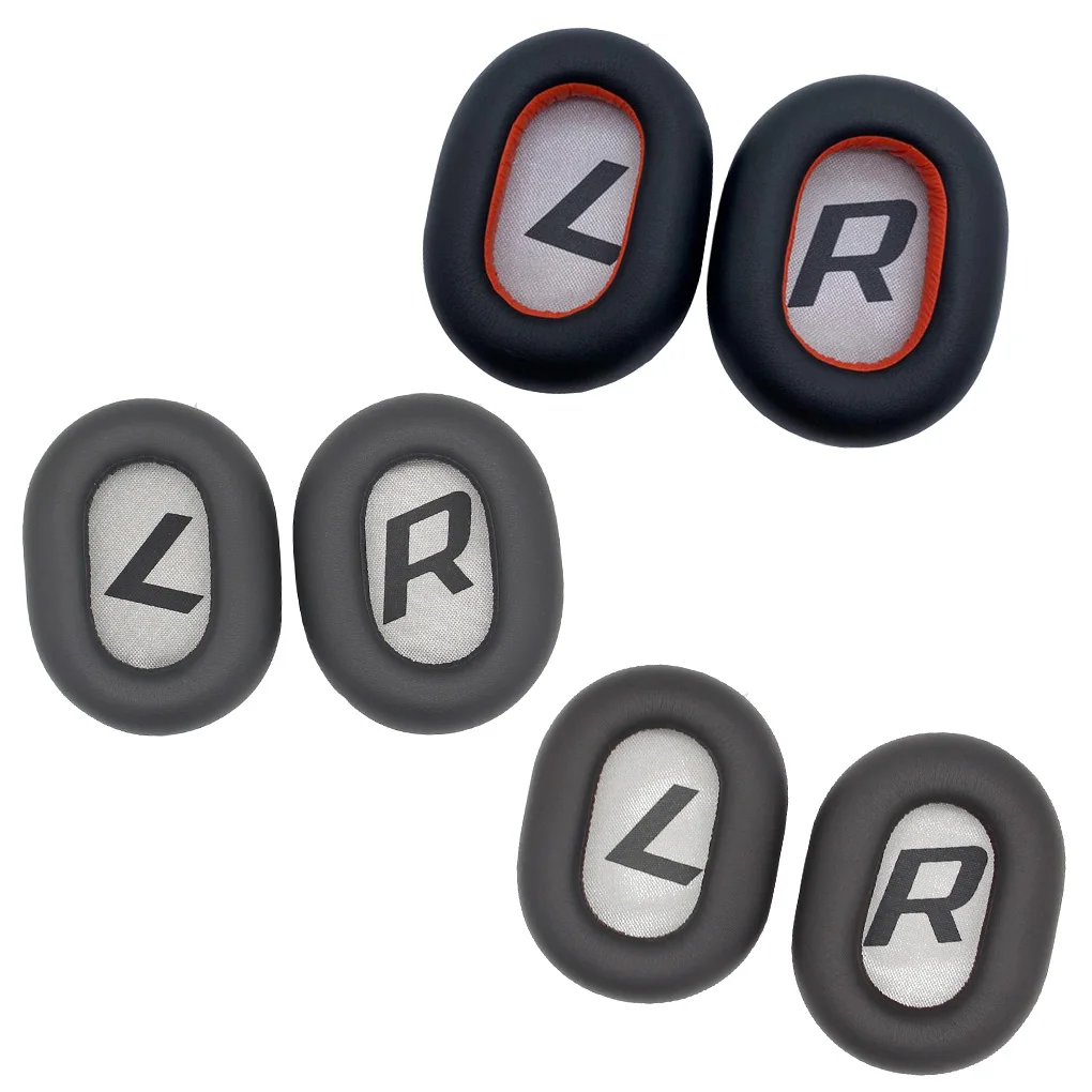 Oreillettes en cuir pour Communautés tronics BackBeat Pro 2, coussinets de remplacement pour téléphone, coussin en éponge pour sauna, noir, 2 pièces