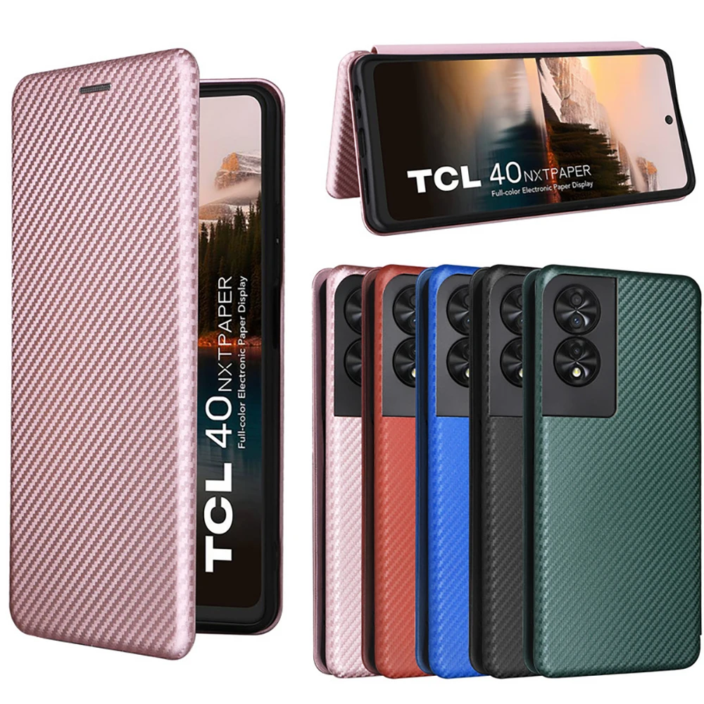 Per TCL 40 Nxtpaper 5G 4G Flip Case Leather Book Funda per TCL 40 30 20 SE 40R 408 406 405 10L 20L 20 S 20 Lite Plus 10 Pro Cover