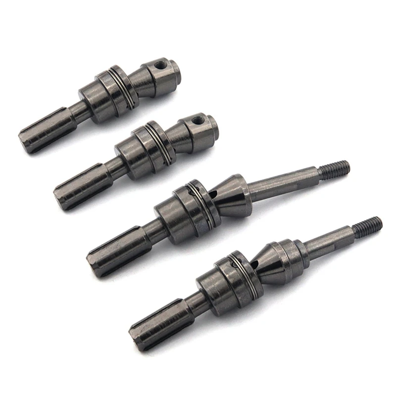 4Pcs Metal Front And Rear Drive Shaft CVD For 1/10 Traxxas Slash Rustler Stampede Hoss VXL 4X4 RC Car Parts