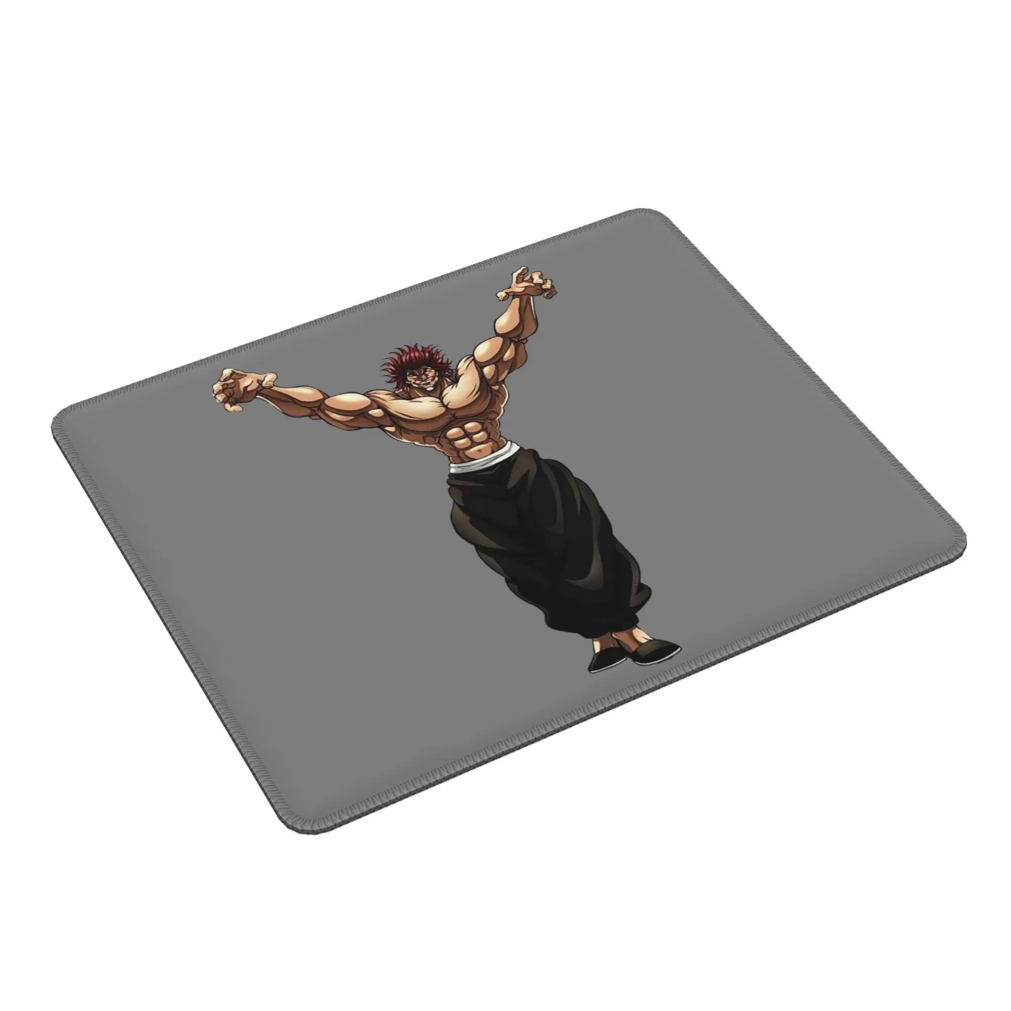 Yujiro Baki Hanma Grappler Fight Mouse Pad Computer Keyboard Mouse Mat Gaming PC Laptop Desk Mat Office Accessories Table Mats