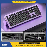 Monsgeek M5w Mechanical Keyboard Kit Rgb Wireless Bluetooth Type-C Tri-Mode Aluminum Alloy Hot-Swap Pc Gaming Keyboard Gift