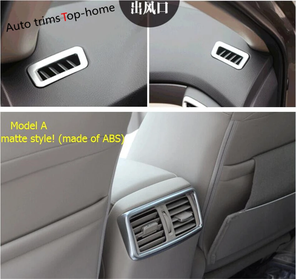 

Yimaautotrims Front & Rear Air Conditioning AC Outlet Vent Cover Trim 3 Pcs Fit For Nissan Rogue X-Trail 2014 2015 2016 Interior