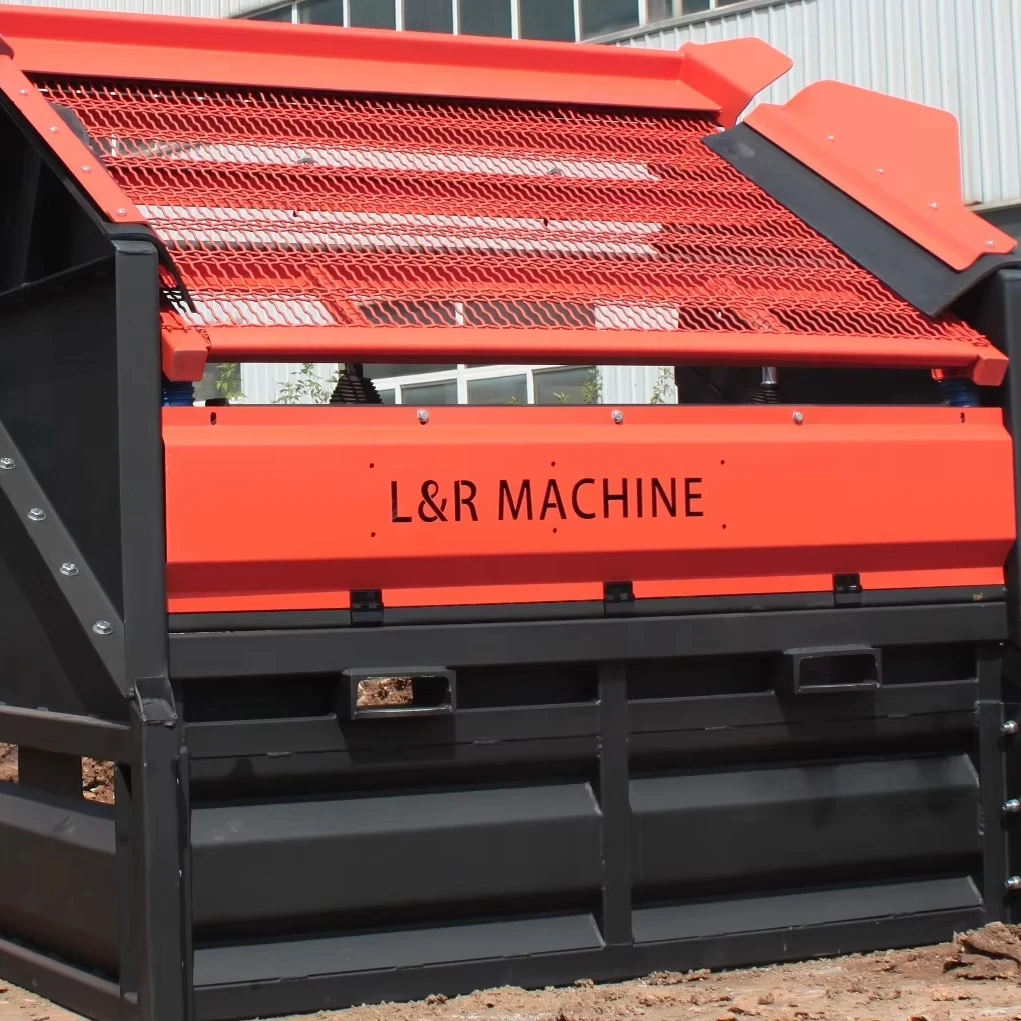 Garden Agriculture Industry Earth Sieving Machine Top Soil Screen Linear Vibrating Sieve