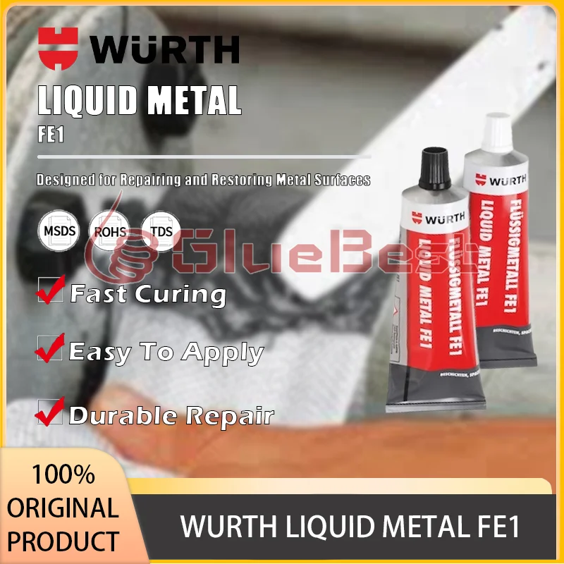WURTH LIQUID METAL FE1 Steel Putty Repair Curing Agent for High-Strength Surface Restoration Original Product