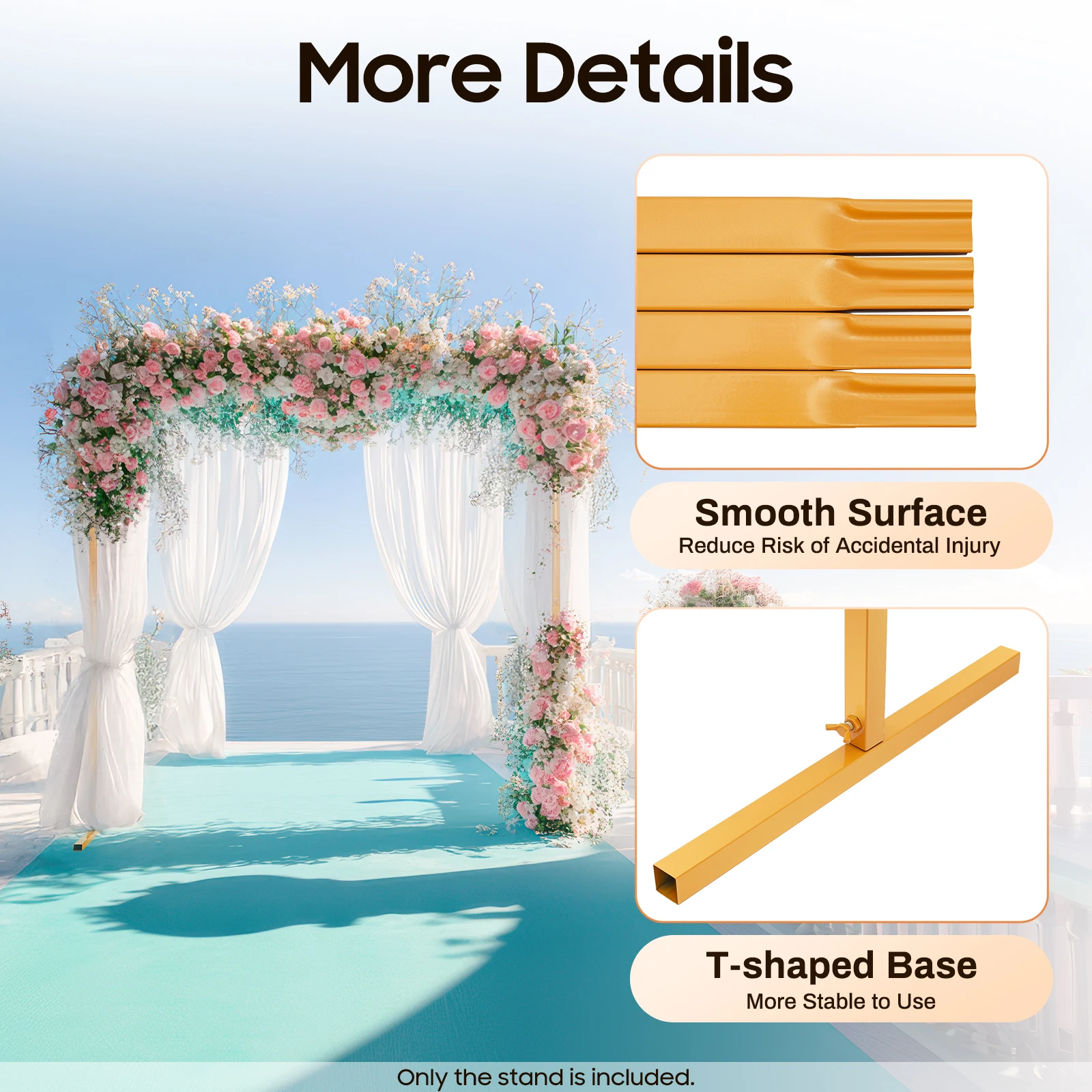 High Quality Wedding Background Arch Frame Iron Flower Balloon Stand Backdrop Venue Decoration Party Application Beautiful Arch