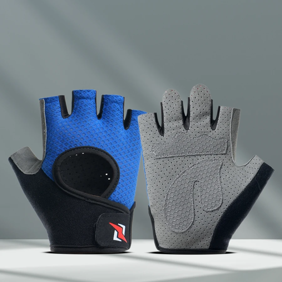 

Перчатки для фитнеса для мужчин и женщин, половина пальца, для занятий спортом на открытом воздухе, износостойкие, анти-кокон, легкие, дышащие, нескользящие, c
