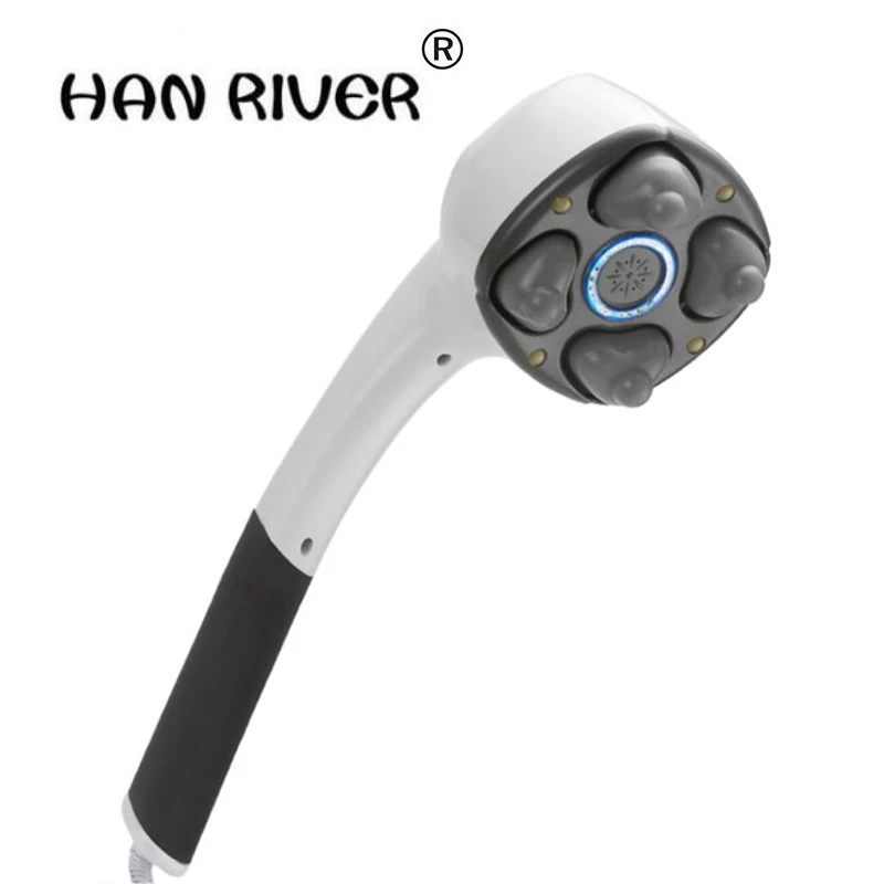 Electric 4 hands massager stick household vibrates vibrating hammer Multi-function full-body vibratory massage hammer with neck