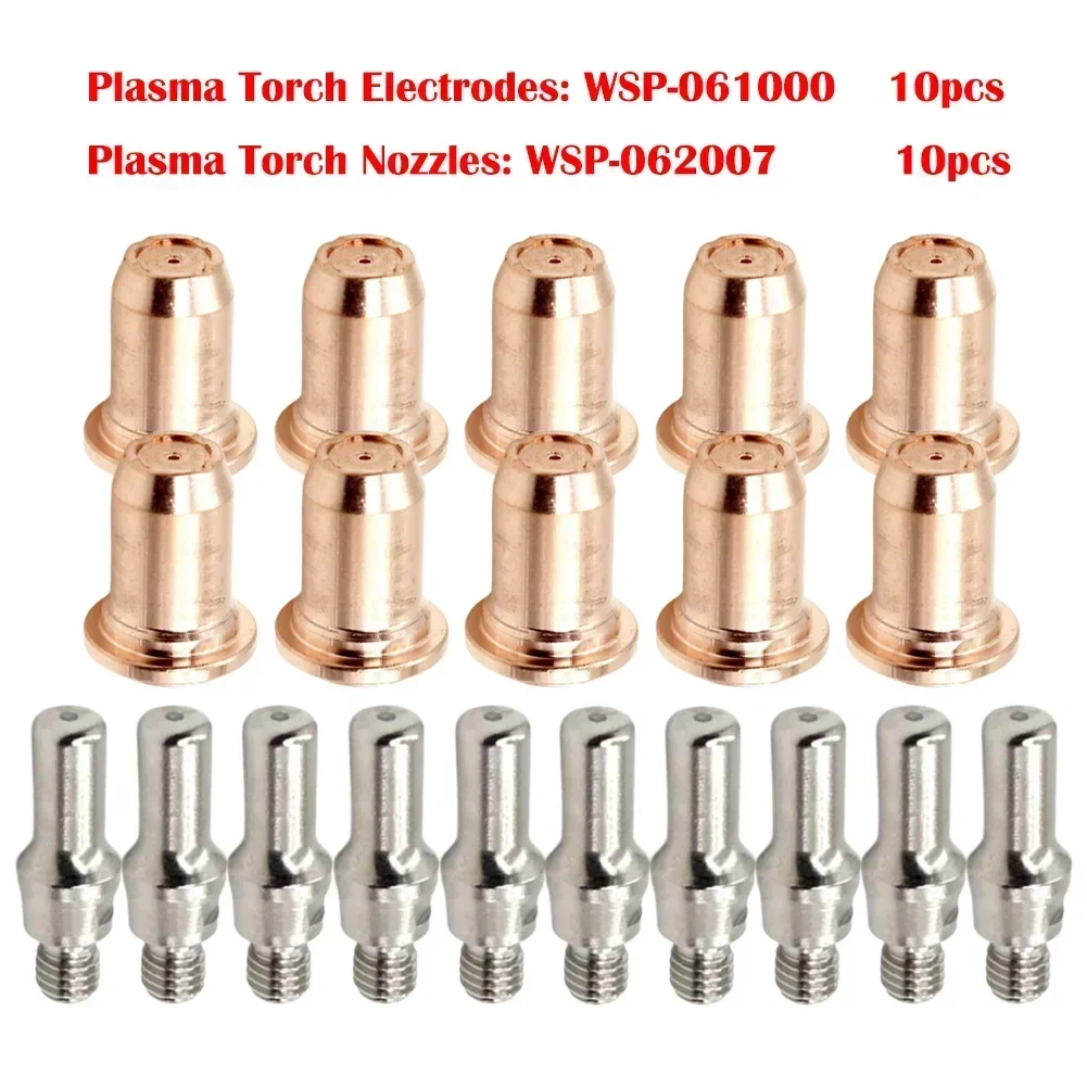 

20pcs Plasma Electrode Tips 0.9mm 30A-40A Plasma Cutters Nozzle For 700P IPT60 IPT-40 PT40 Torch WSP-061000 WSP-062007