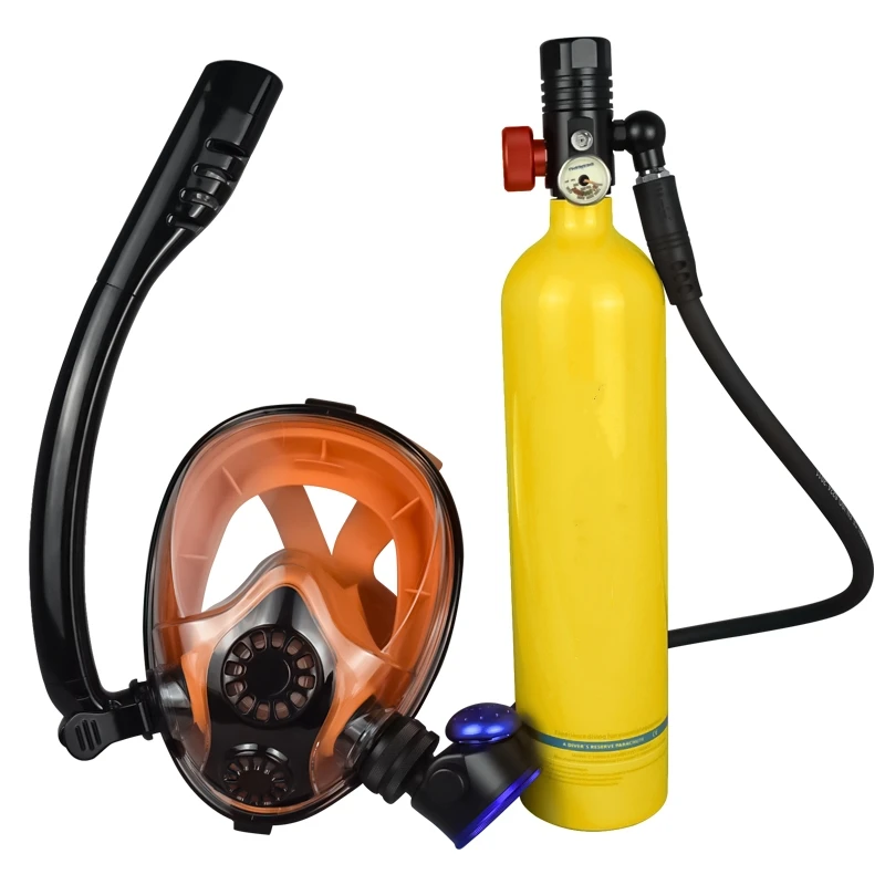 1L Mini Scuba Diving Equipment  Bottle Scuba Tank Air Cylinder Snorkeling Set Scuba Diving Refillable Design