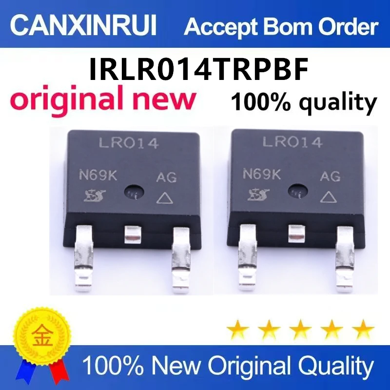（5pcs-10pcs）Brand new original genuine IRLR014TRPBF TO-252-3 N-channel 30V/55A surface mount MOSFET