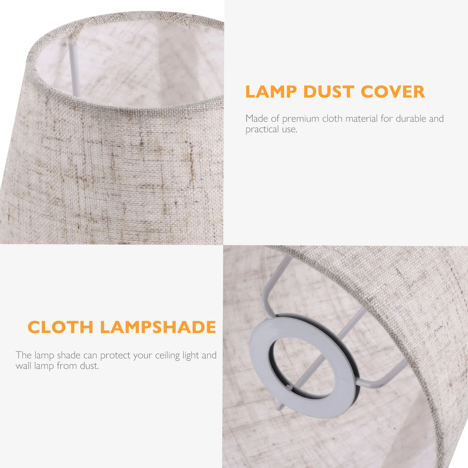 

Cloth Lampshade Black Table Fabric Cover Cloth Lampshade Dust Proof Lighting Accessories Lamp Shade Bedroom Living Room
