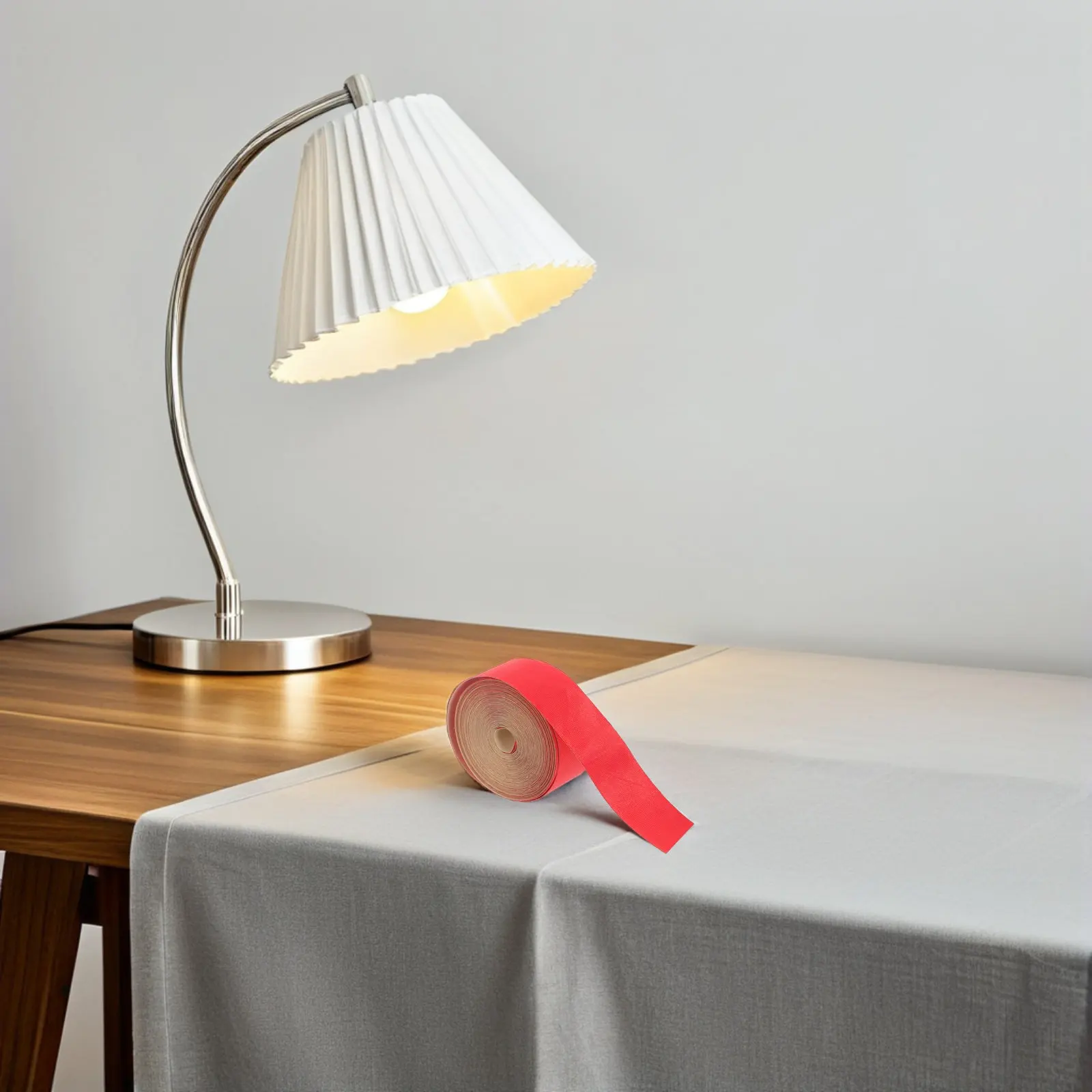 1 Roll Lampshade Edging Tape Red Self Adhesive Cloth Strip Lamp Shade Edge Repair Decorative Light Cover Trim DIY Lampshade Trim
