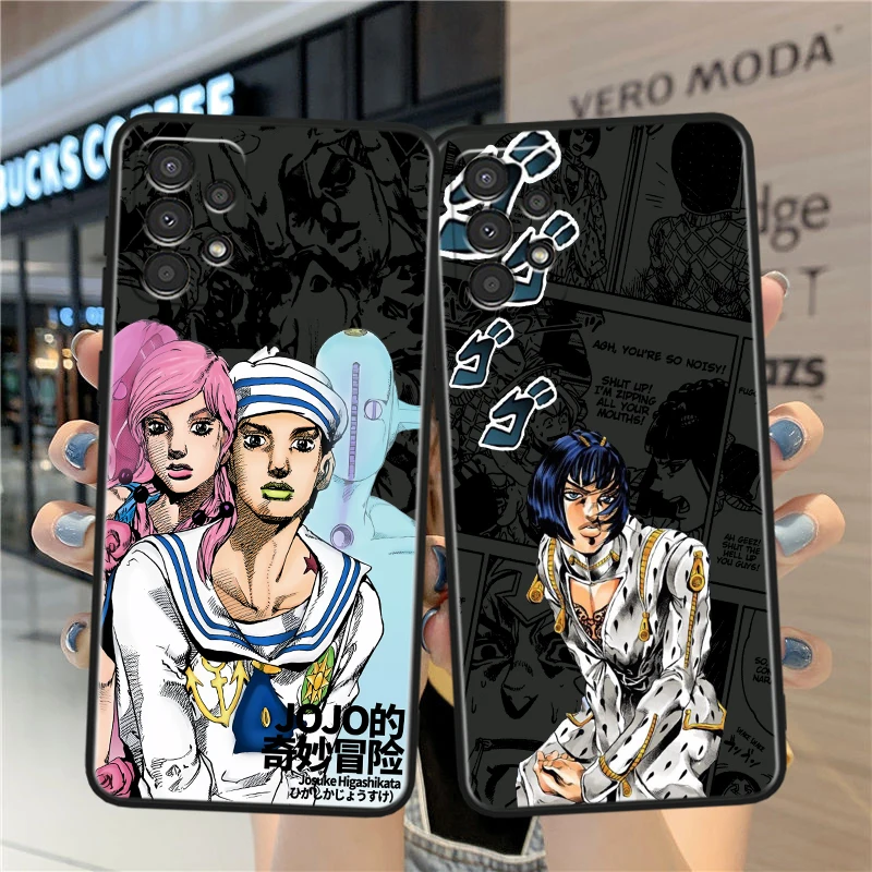 JOJO Anime Kujo Jotaro For Samsung A73 A72 A54 A53 A52S A34 A33 A32 A25 A24 A23 A22 A15 A14 A13 A05 Black Phone Case