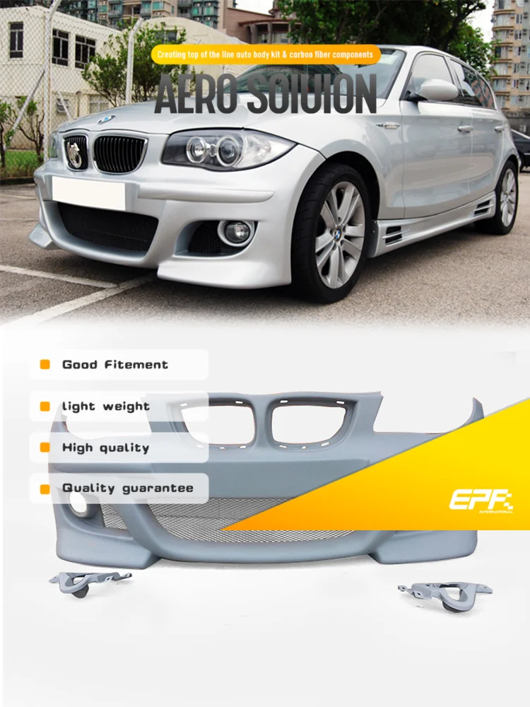 For BMW 1 Series E87 5door Hatchback RIG - Style Front Bumper, Aerodynamic & Sporty Design