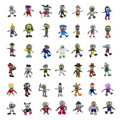 1pcs 30cm Plants vs Zombies Plush Toys PVZ Zombies Gargantuar Hats Pirate Zombies Plush Soft Stuffed Toys for Children Kids Gift