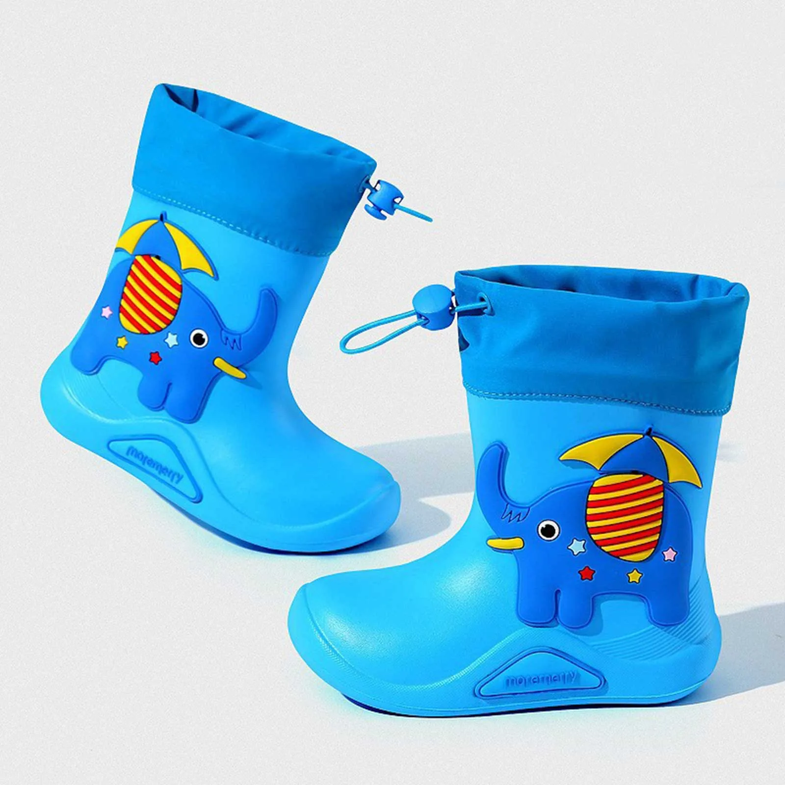 2024 Rain Boots For Children Non Slip Water Shoes Classic Cute Children Rainboots Side Cartoon Dinosaur Booties Kids Gifts