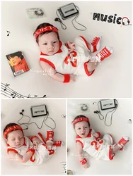 Newborn Photography Clothing Baby Full Moon Photo Clothing Props Basketball Sports Style Theme Photo bebê  신생아촬영