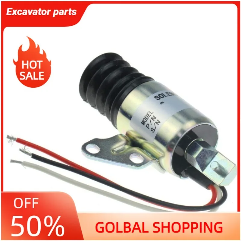 

Соленоид отключения подачи топлива 109-1211 Клапан для косилки eXmark Kobelco SK210-8 SK350-8