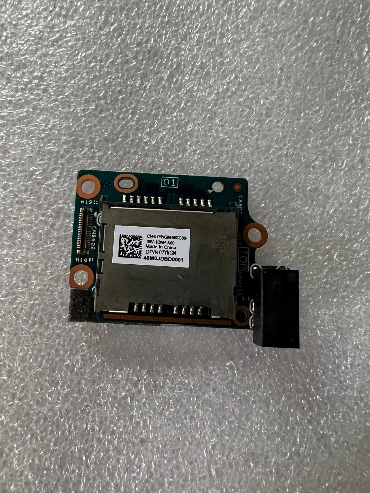 For Dell XPS 9700 Precision 5750 New Card Reader Audio Small Board 07YNGM