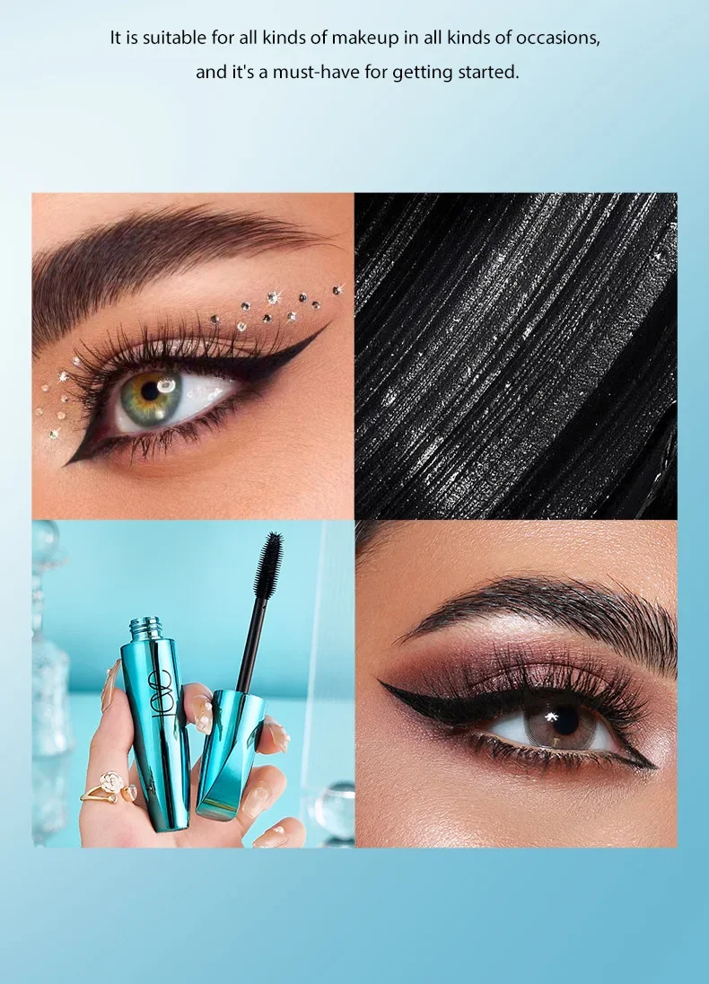 ICVC Mascara struccante riccio senza sbavature impermeabile a lunga durata