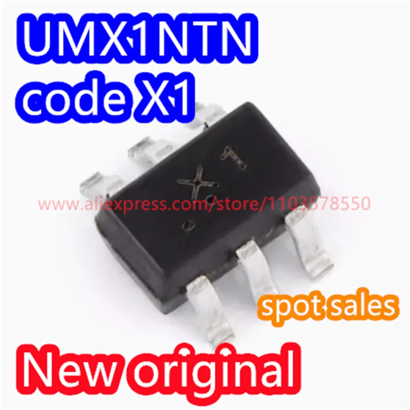 100PCS 100% Brand new original UMX1N code X1 package SOT-363 50V 150mA dual NPN digital transistor UMX1NTN