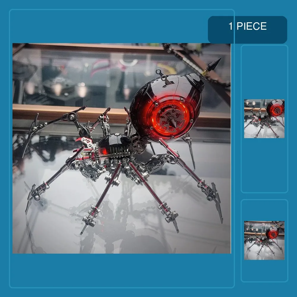 3D Metal Puzzle Spider Assembly Model Toy Diy Mechanical Spider Challenge High Difficulty Assembly Model Special Gift