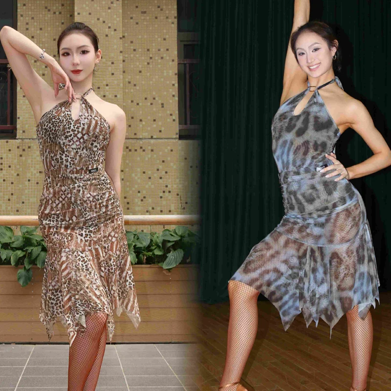 New Women'S Latin Dance Clothing Adults Latin Dance Competition Costumes Sexy Rumba Chacha Performance Dancing Wear SL13437