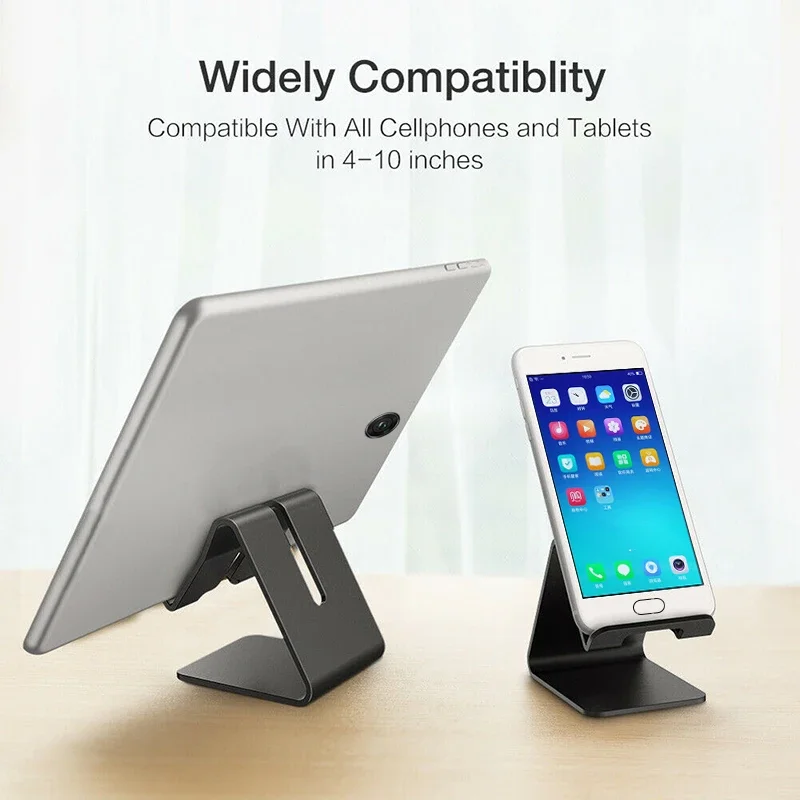 【Fast Delivery】Aluminum Phone Holder For Desktop Stable Holder For Phones/Tablet Universal Phone Support Live Stand