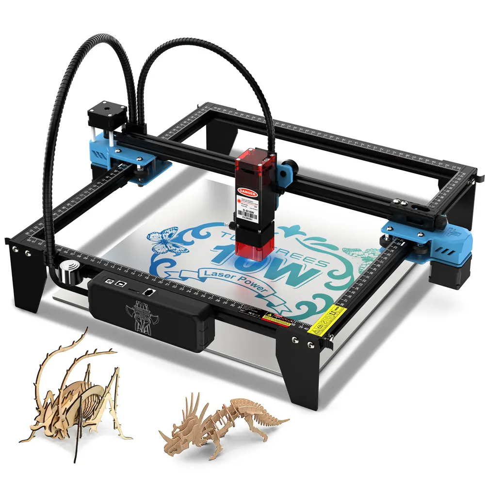 Twotrees Tts10 Pro 80w Gravador a Laser de Faça Você Mesmo Impressora Logotipo Metal Tts55pro Máquina Gravação a Laser Cnc Corte Madeira Aço Inoxidável