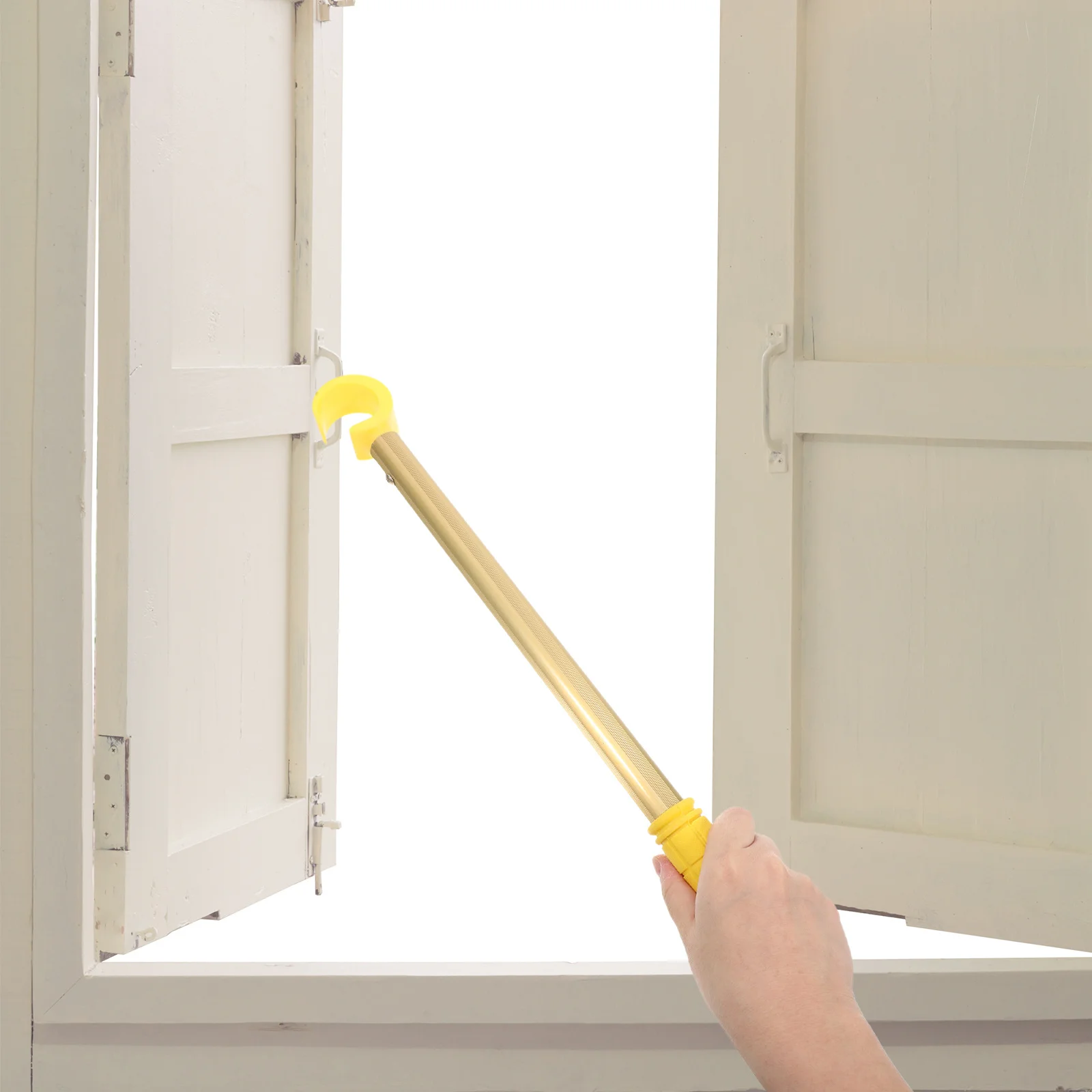 

1pc Adjustable Window Rod Set Extendable Blinds Open Pole For Awning Sliding Windows High Kitchen Bay Access Tool, Window