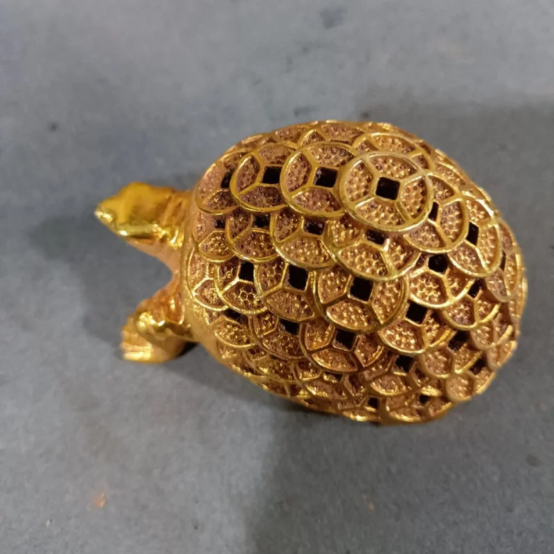 Early Copper Ware Copper Small Water Turtle Incense Burner Incense Burner Ornaments Feng Shui Gossip Copper Coin Dascillidae Tur