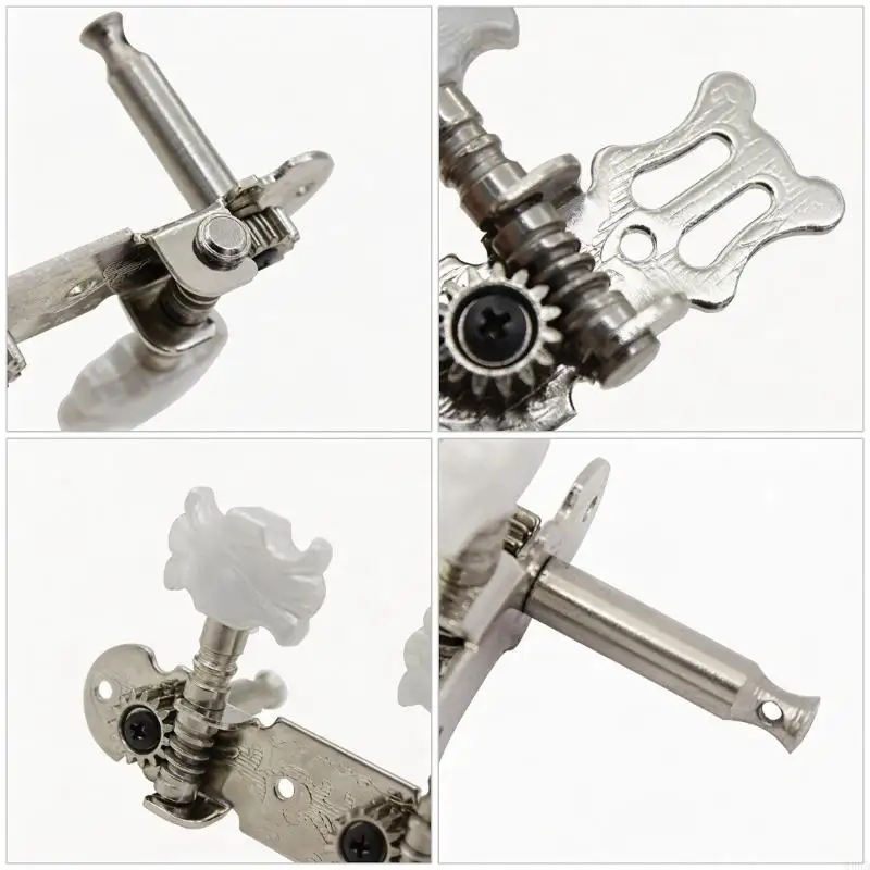 2PCS Professional Triple Design Tuners Guitar Accessories Perfect for Folk Guitar Smooth Rotation Stable Performances 69HD