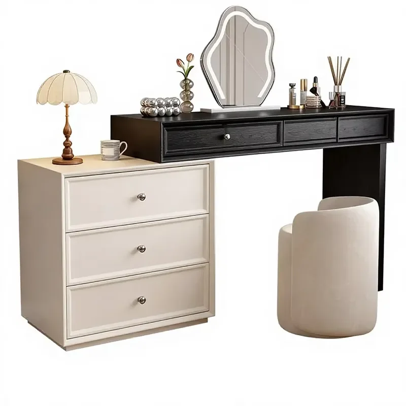 Modern Dressing Table Bedroom Storage Cabinet Bed End Small Apartment Telescopic Folding Chest Drawers Makeup Table
