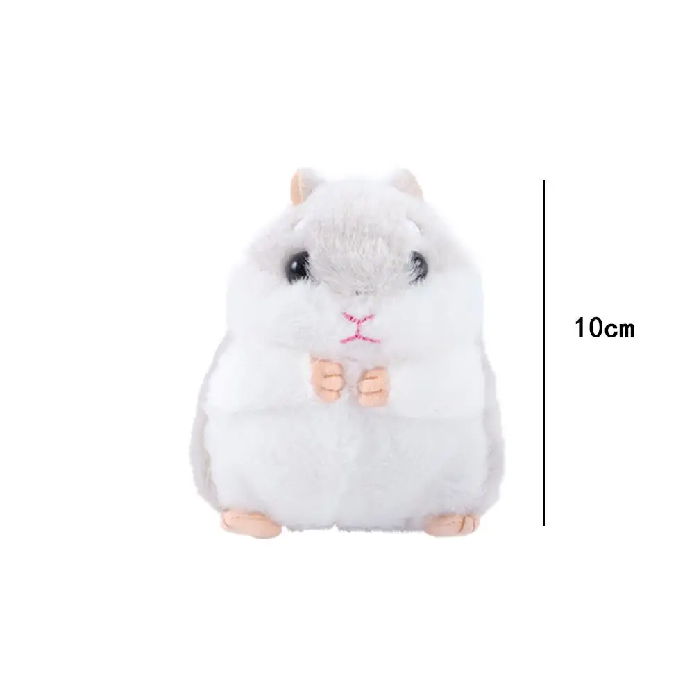 10cm niedlichen Plüschtiere kawaii Tasche Rucksack Anhänger Schlüssel bund Stofftiere Spielzeug für Mädchen Geburtstags geschenk Hamster Puppe