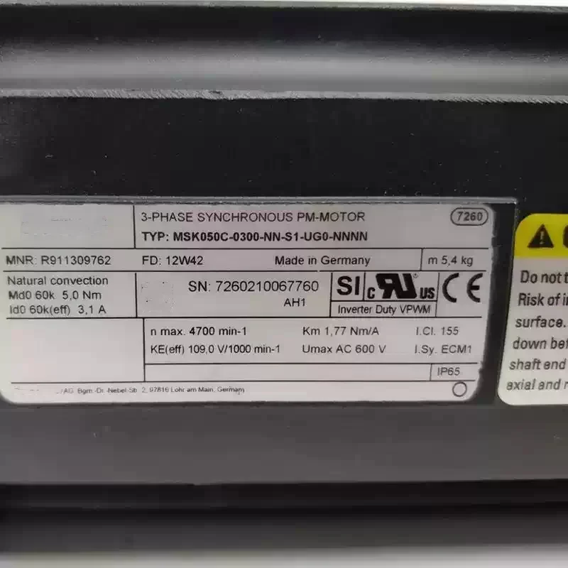 

Совершенно новые 100% оригинальные синхронные серводвигатели MSK050C-0300-NN-S1-UG0-NNNN MSK050C0300NNS1UG0-NNNN