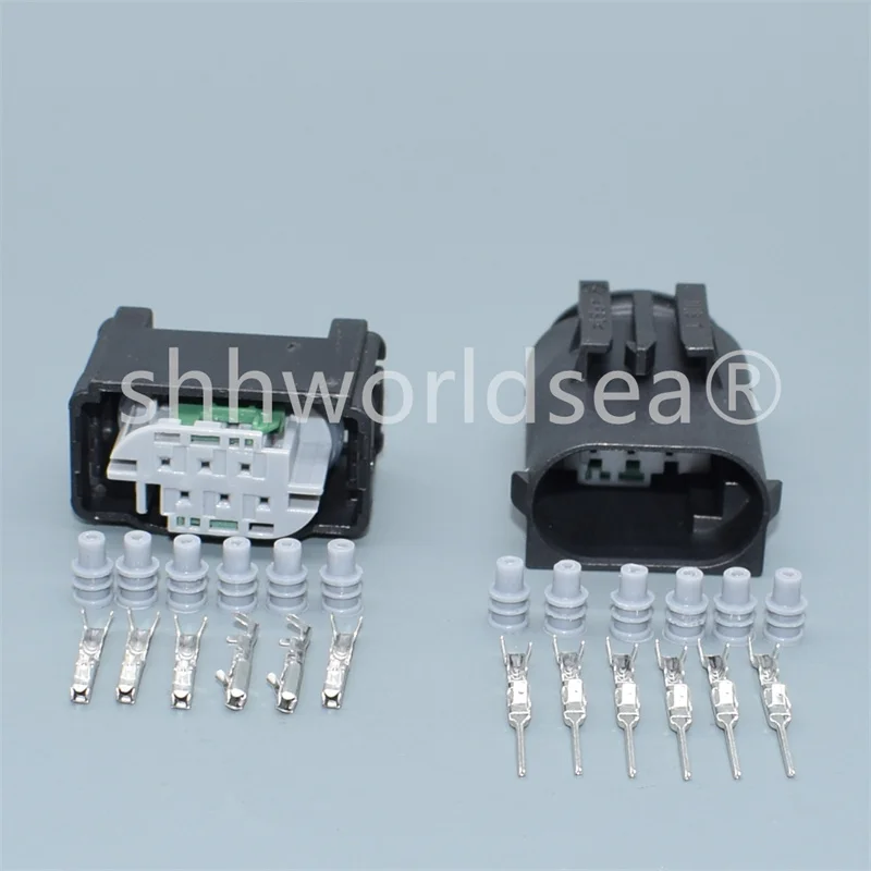 1/10pcs 6 pin 0.6mm car Accelerator Pedal Plug 1-967616-1 7M0 973 119 For BENZ BMW Throttle Valve Sensor Connector plug