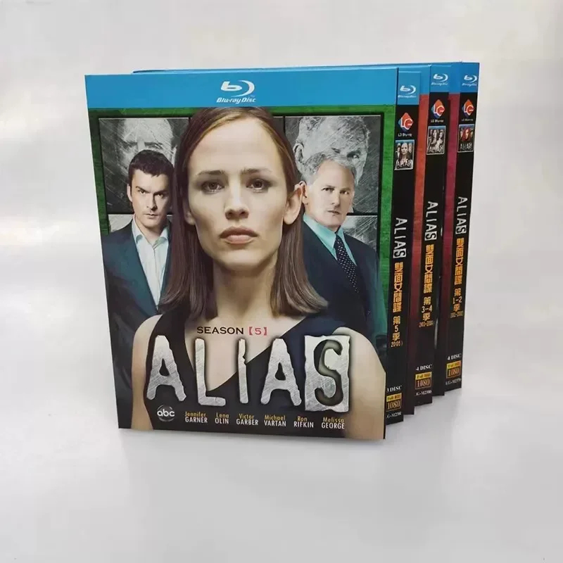 BD Blu-ray Disc American Drama Double-Sided Female Spy Season 1-5 Full Season Chinese Subtitles 11 Disc CD Box