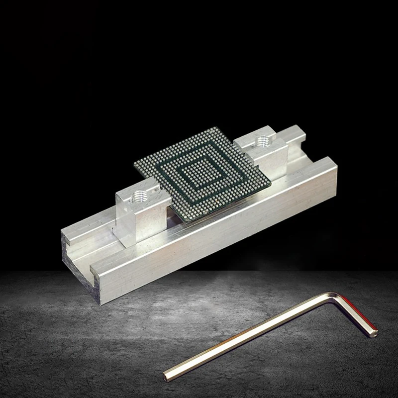Universal BGA Reballing holde Directly Heating Aluminum alloy reball planting platform adjustable Chip BGA Stencil fixture