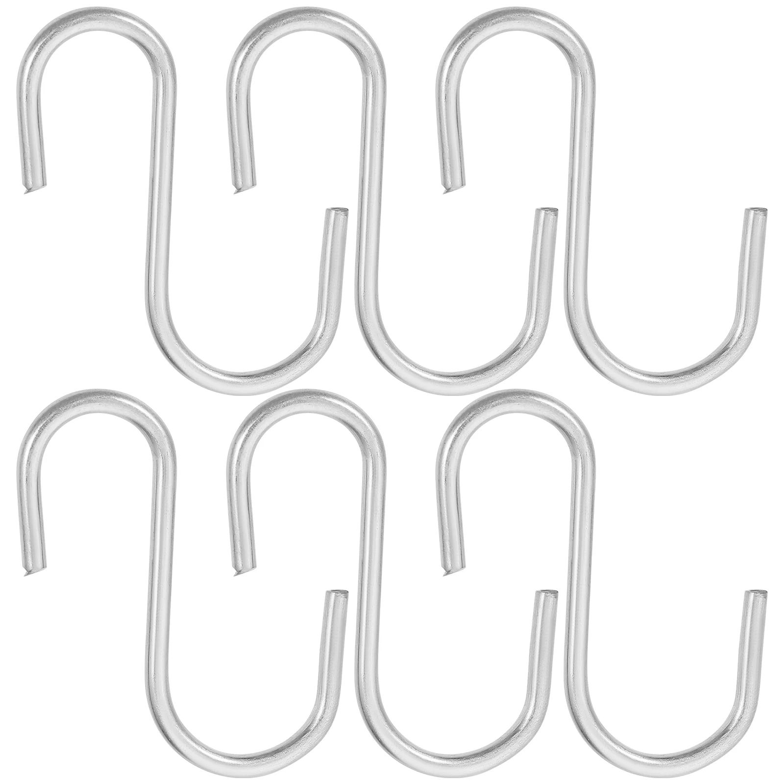 100 Pcs Chrome Hooks Black over The Door Plant Hangers Silver Pothook Heavy Duty Pegboard