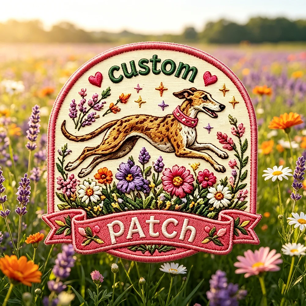 Custom Pet Outdoor Iron On Patches Embroidered Personalized Name Year Badge Hook Loop Sew On Patch for Cap Backpack DIY Gifts