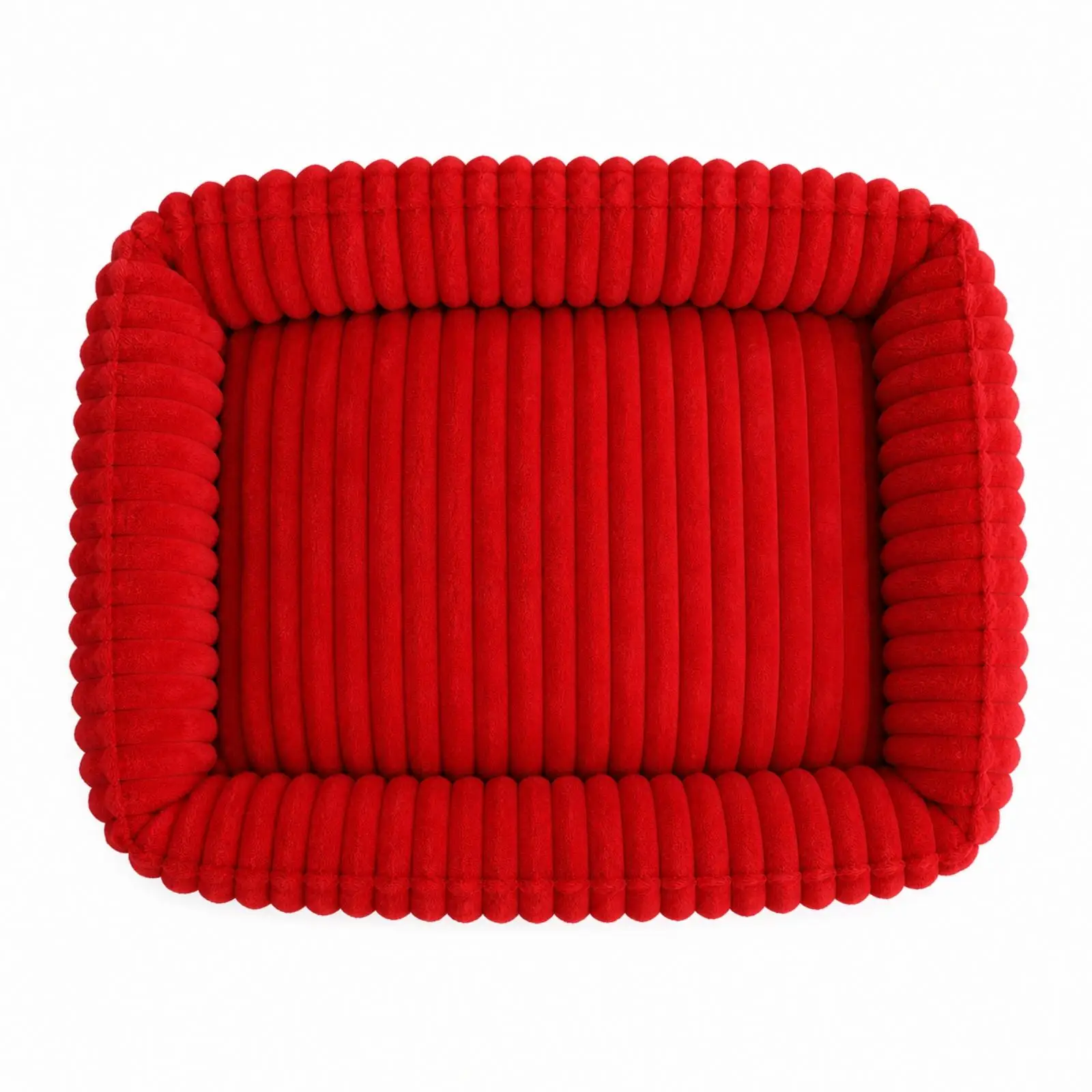 Luxurious Pet Bed Padded Corduroy Pet Bed Cat Couch Soft Cozy for Dogs, Living Room, Bedroom