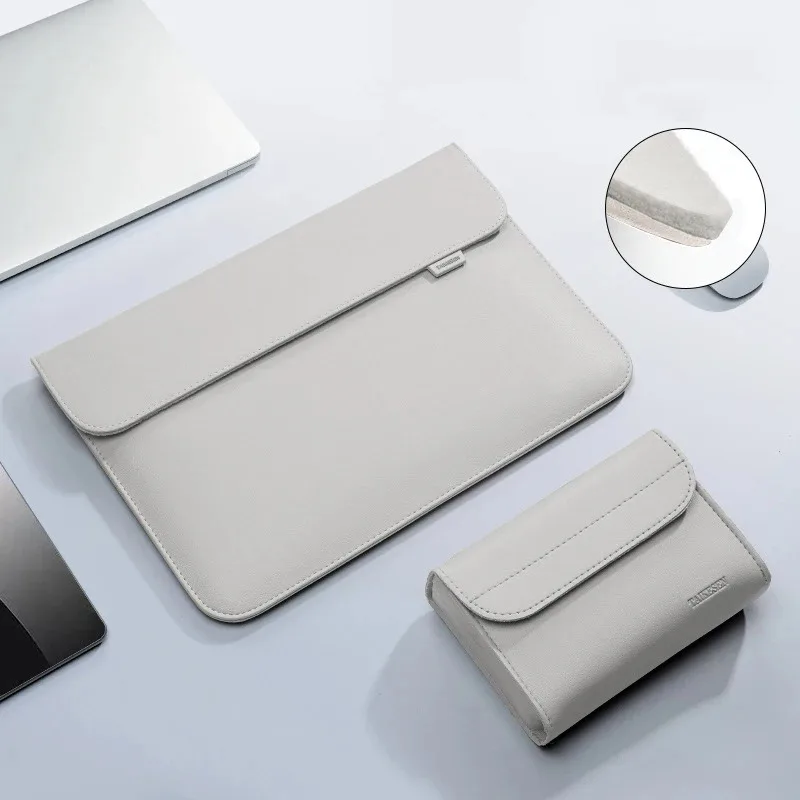 

Сумка для ноутбука из искусственной кожи, чехол для Macbook Air Pro 13 16, чехол для ноутбука Xiaomi Huawei Dell HP ASUS 14 15,4 15,6 дюйма