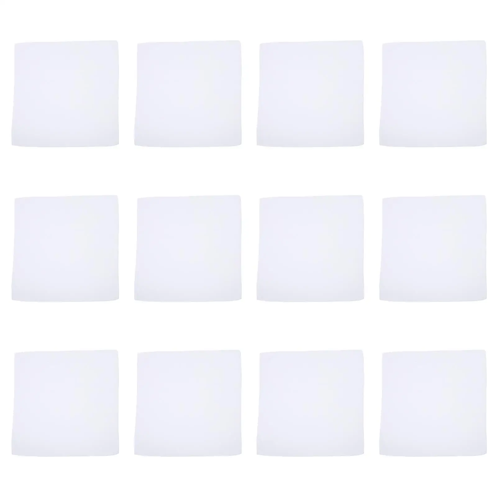 

12 Pcs Plain Pure White Square Scarf Drawing Handkerchief Painting Towel Cotton Towels Diy Accessories Handkerchiefs For Man