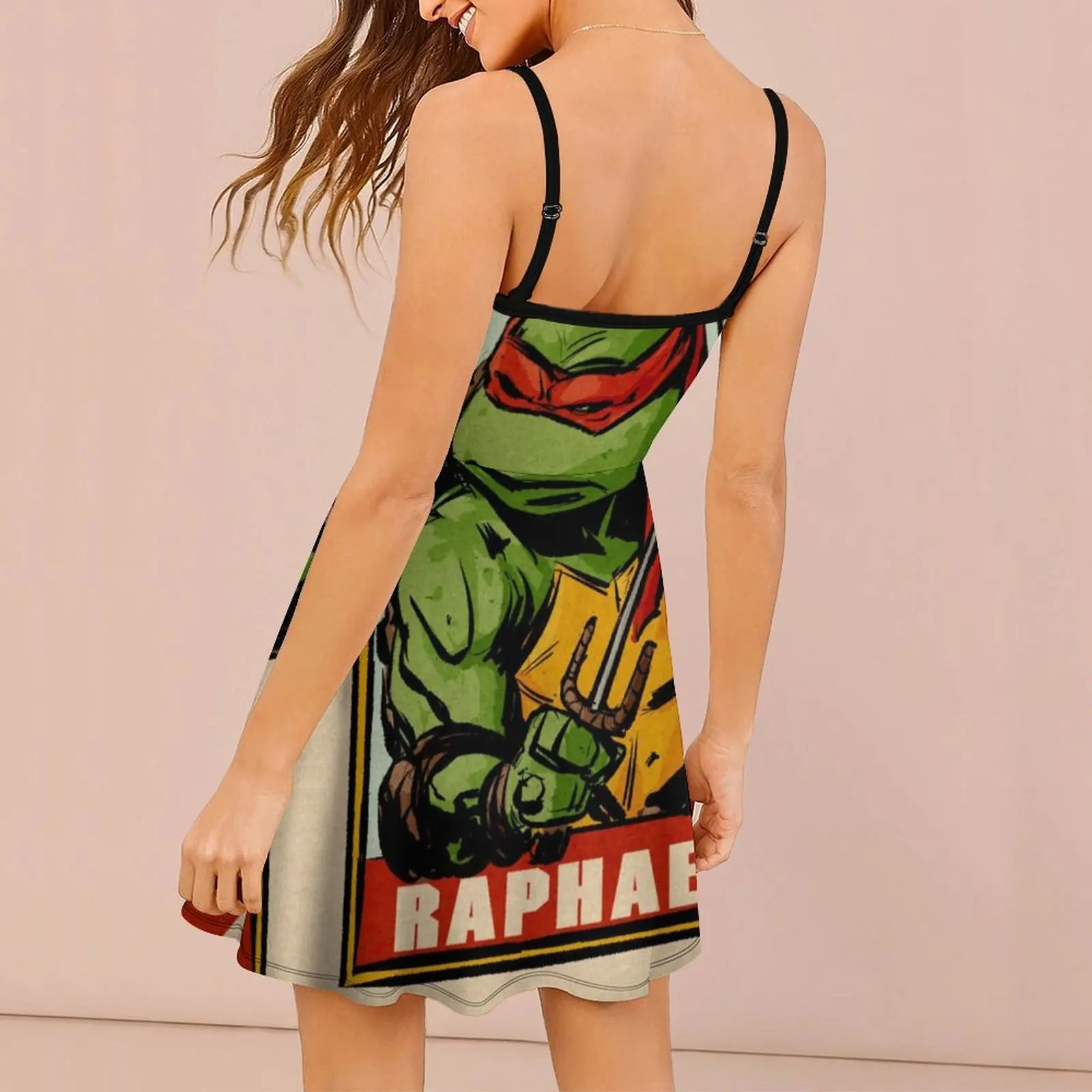 Teenage Mutant Ninja Turtles TMNT Hero Turtles The Turtles (72) Women's Sling Dress Novelty Exotic  Woman's Dress Funny Novelty