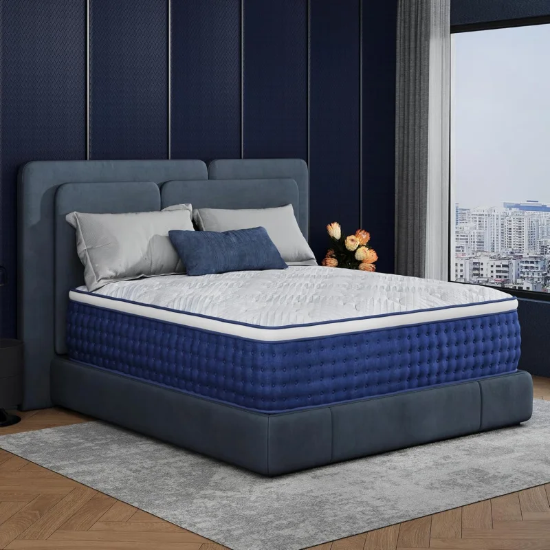 

12 Hybrid Mattress: Medium Feel Foam & Pocket Springs, Fiberglass, Support, Pressure Relief