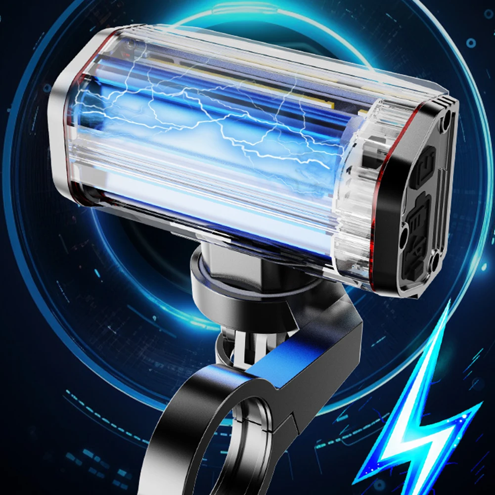 LED دراجة الجبهة ضوء USB قابلة للشحن الدراجة المقود مصباح يدوي مقاوم للماء دراجة خارجية المصباح لركوب الليل