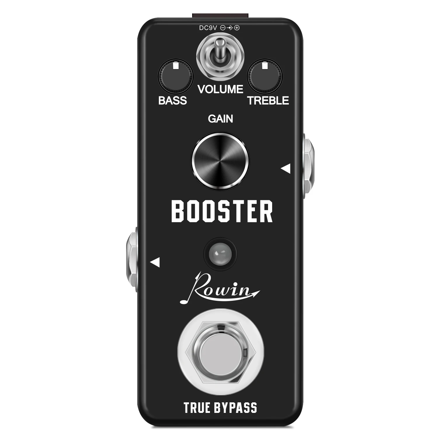 

Rowin Pure Boost Guitar Pedal, Electric Guitar Effects Booster Bass Pedals True Bypass, Mini Size